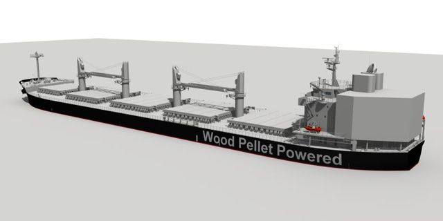 Japanese and British collaboration for world's first biomass-fuelled ship