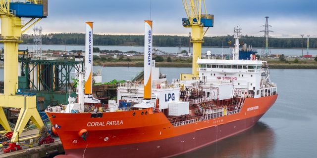 Anthony Veder Launches Wind Propulsion on Coral Patula