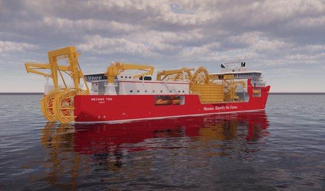 The most advanced cable-laying vessel to be launched