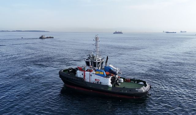 Sanmar Delivers High-Powered Escort Tug PELLEGRON to Italy's Rimorchiatori Laziali