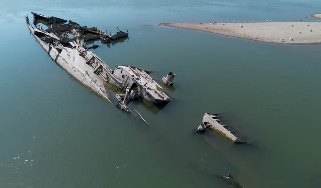 World War II Shipwrecks Emerge in Danube River Due to Severe Drought