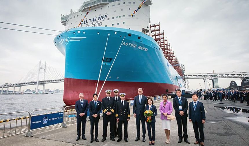 Maersk names second methanol-powered container vessel in Japan