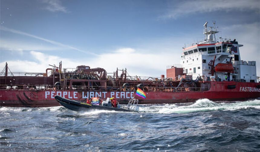 Greenpeace protest targets bunker vessel in Baltic over Russian oil trade