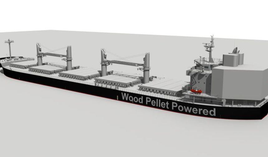 Japanese and British collaboration for world's first biomass-fuelled ship