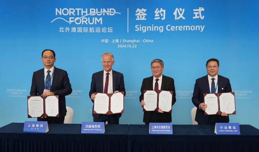 Shanghai Port, Hamburg Port Unite for Green Shipping Corridor