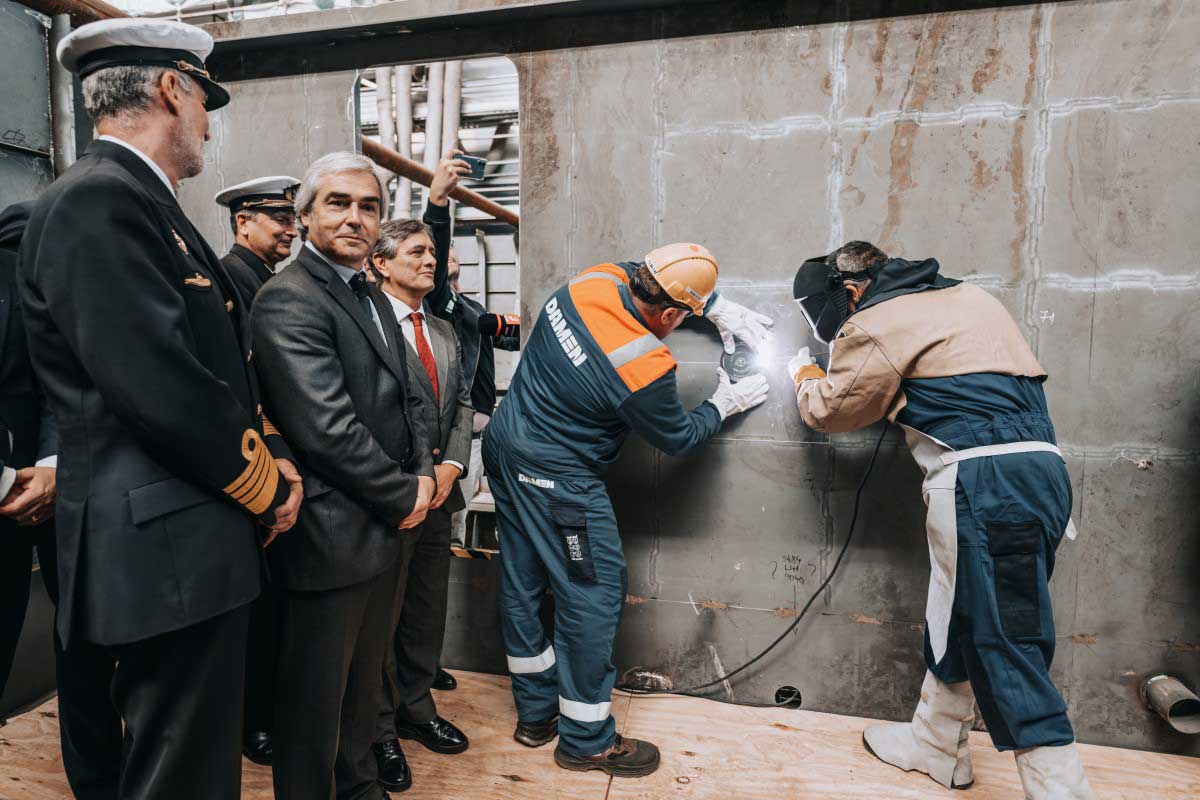 Steel Cutting And Keel Laying Ceremony For Portuguese Navy’s Multi Purpose Ship (2)